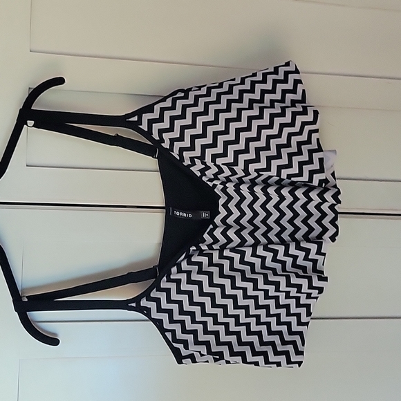torrid Other - Torrid Chevron Flounce Bikini Top